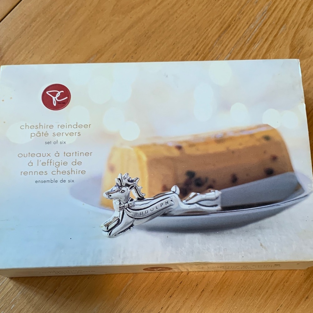 Cheshire Reindeer Pâté Servers Christmas Set